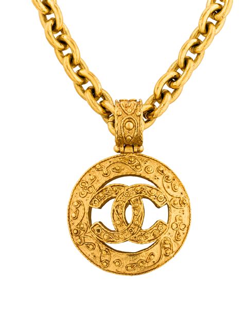 chanel logo necklace pink gold|Chanel necklace price list.